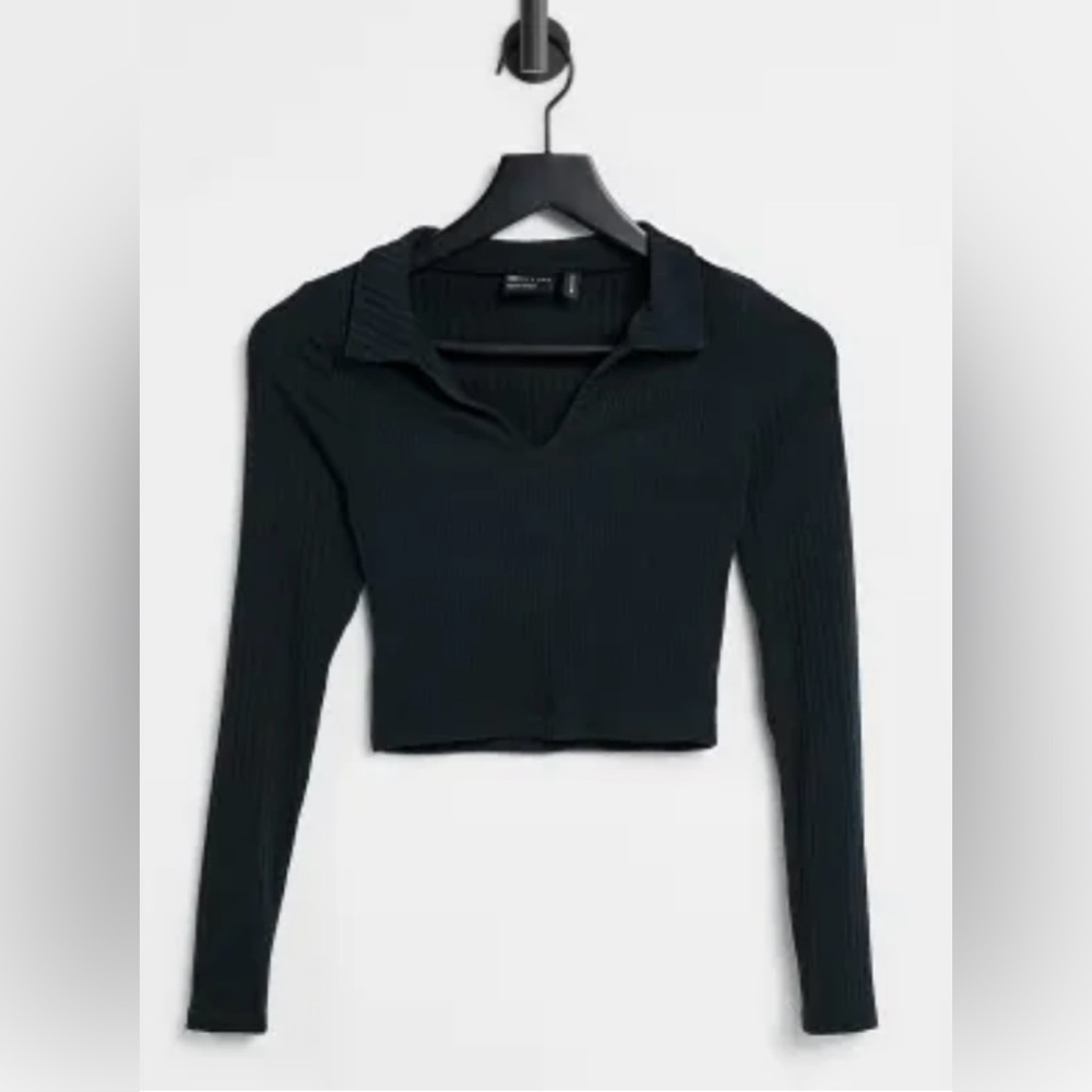 Black Polo Top